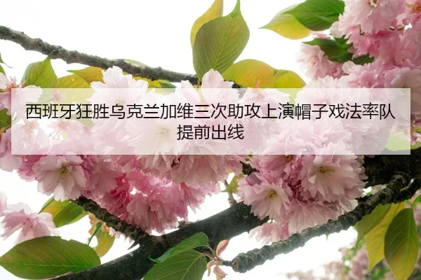 西班牙狂胜乌克兰加维三次助攻上演帽子戏法率队提前出线